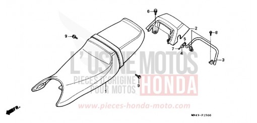 SEAT/SEAT COWL CBR600FH de 1987